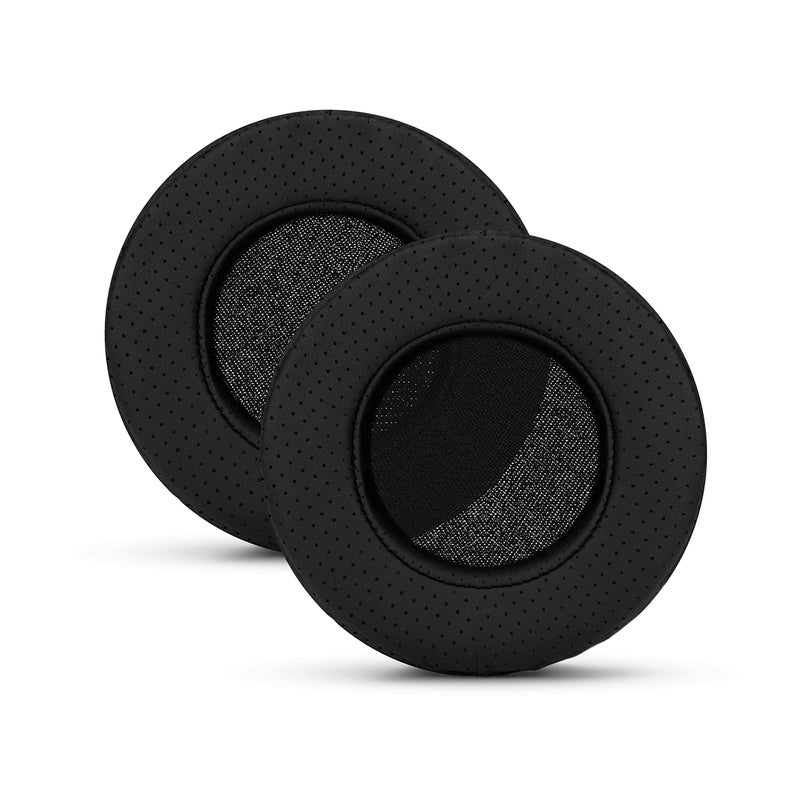 Brainwavz Round Memory Foam Earpads - Suitable Many Large Headphones - SteelSeries, HD668B, ATH, AKG K553, HifiMan, ATH, Philips, Fostex, Sony Ear Pad & More (Perforated Black) - Image 1